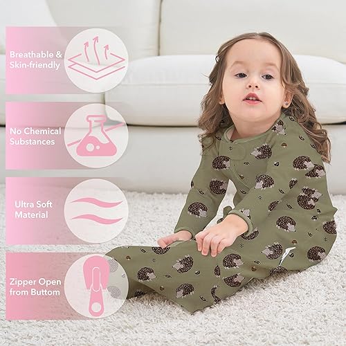 Miniatura 2 de Saco de dormir de manga larga, bolsa de dormir para bebé 100% algodón de 0-18 meses, manta vestible súper suave, saco de dormir para niños pequeños