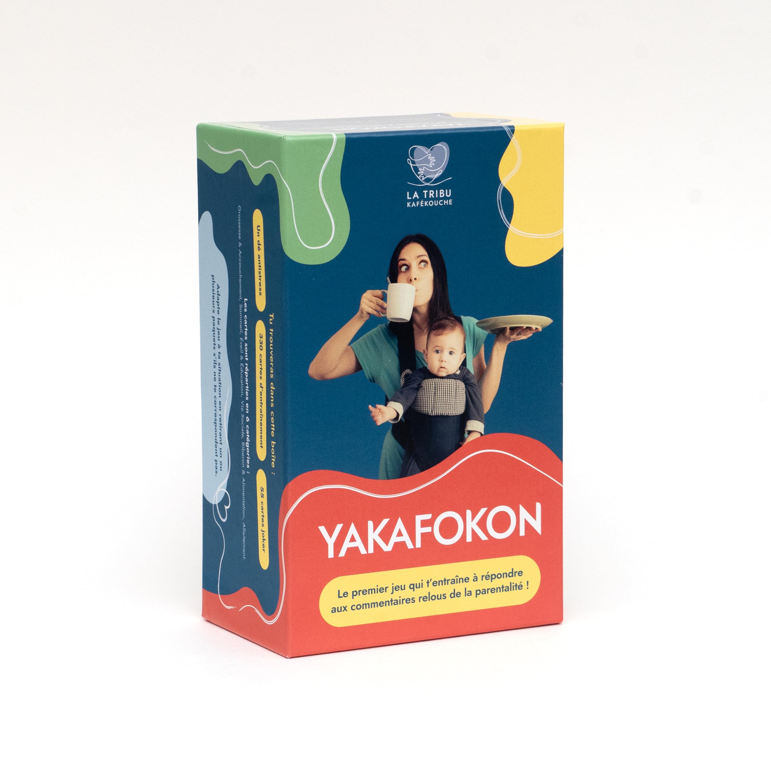 YAKAFOKON - Gioco da tavolo per adulti futuri e giovani genitori, regalo per coppie, giovani genitori, baby shower – giochi di carte genitoriali – giochi da tavolo per adulti, gioco di