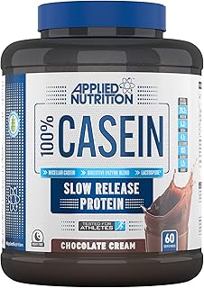 Applied Nutrition Casein Protein Powder - Micellar Casein Supplement, Slow Release Protein (1.8kg - 60 Servings) (Chocolate Cream)