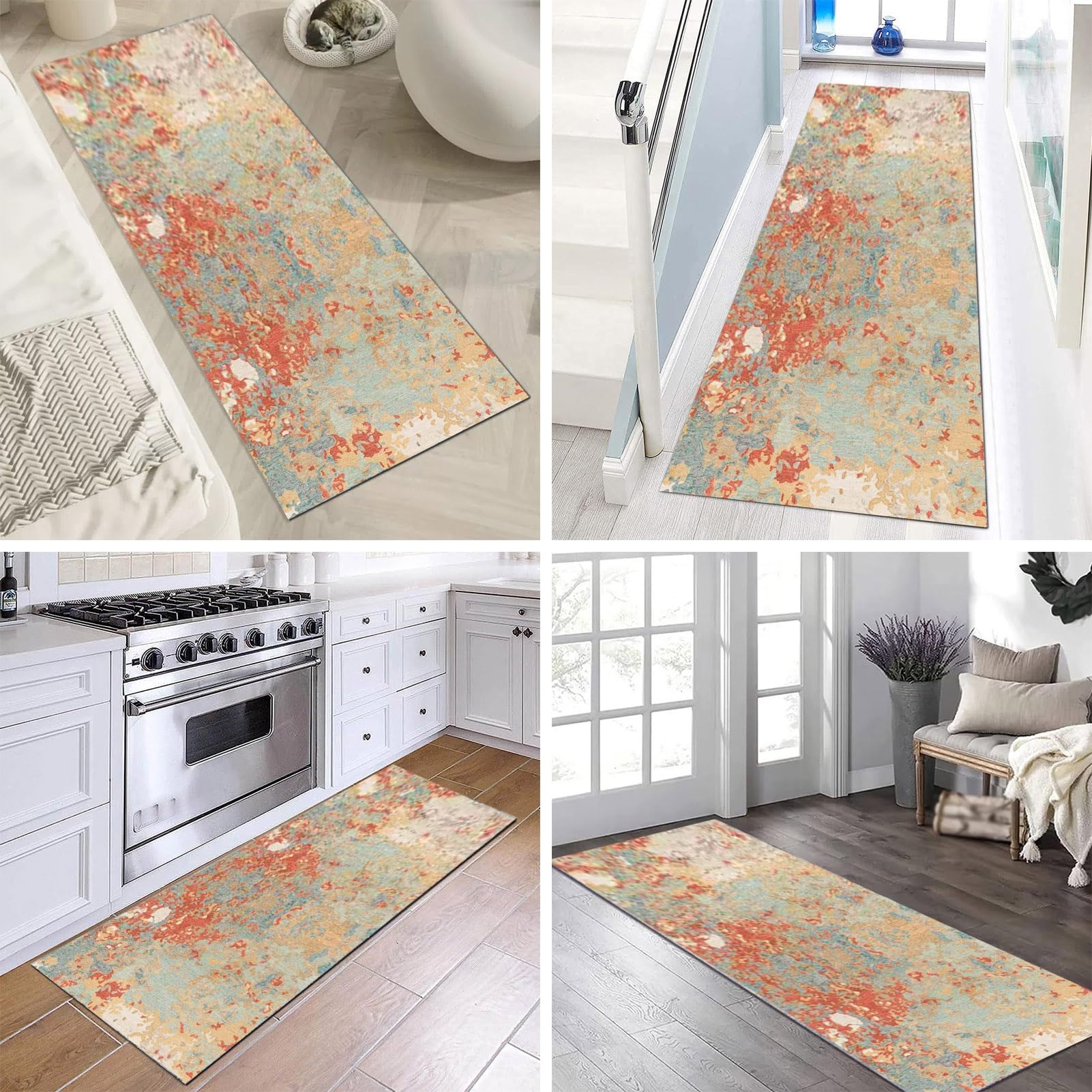 Alfombra de Pasillo Antideslizante de 100 cm/1,5 m/2 m/2,5 m/300 cm/350 cm/4 m/5 m/6 m de Largo para Pasillo, Cocina, Dormitorio, Sala de Estar, Entrada (Size : 70×200cm)