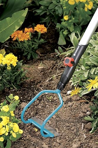 Miniatura 3 de Gardena Combisystem Draw Azada Azada de jardín para deshierbar y aflojar el suelo bajo grandes cargas, 4.7 in de ancho de trabajo, hoja de acero