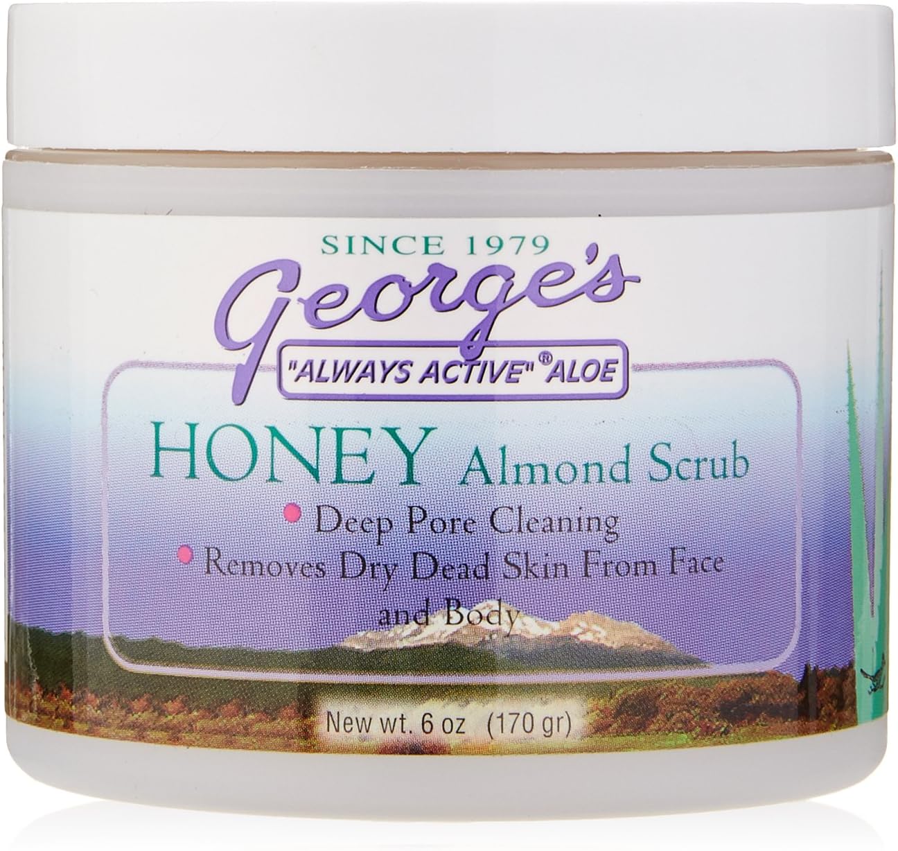 Georges AloeHoney Almond Scrub, 6 Ounce
