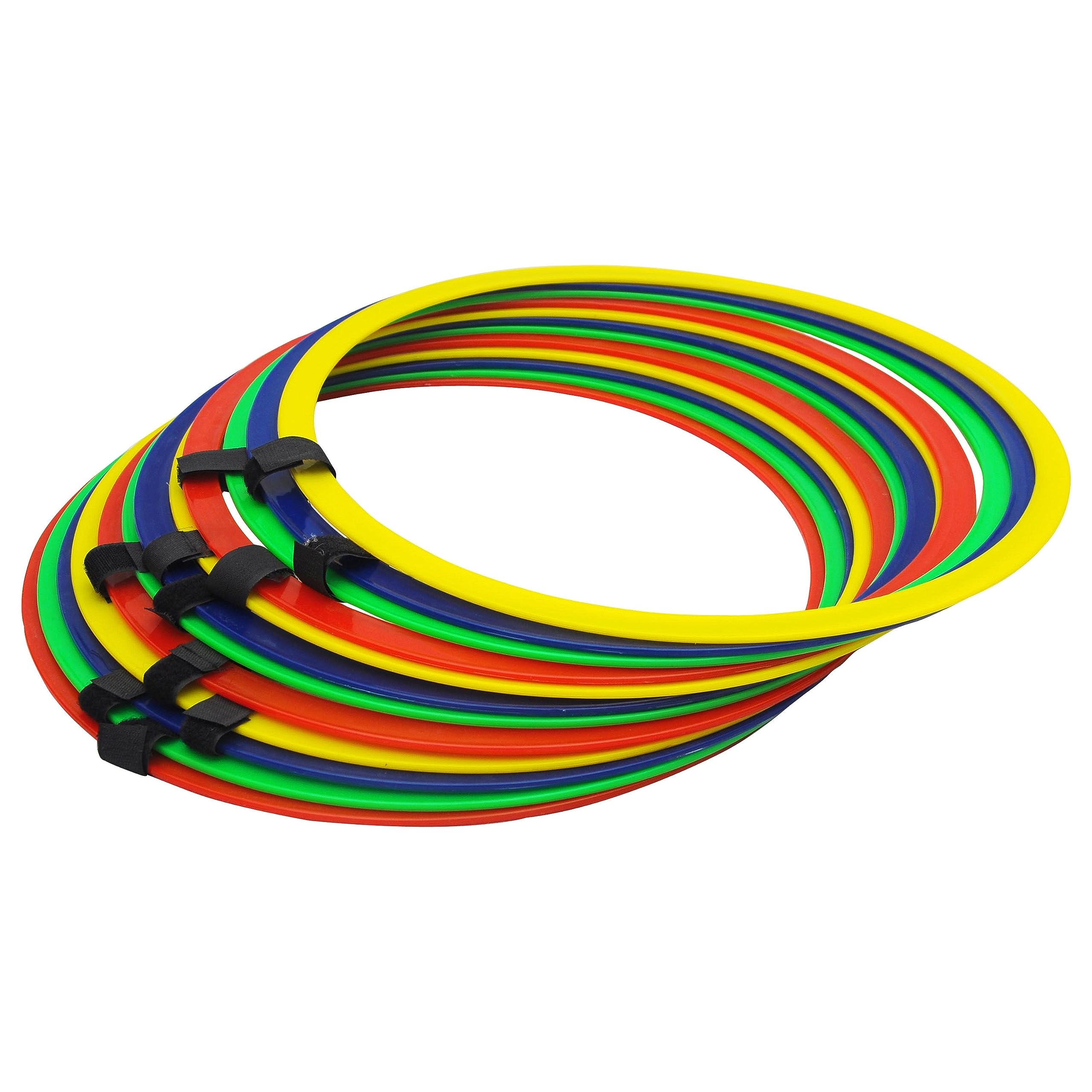 Flat Ring Speed Training | Fitness Agility Workout Excercise for Soccer Football Tennis Baseball Drills Athletic Ladder (18 inch, Polypropylene, Multicolor)-image-2