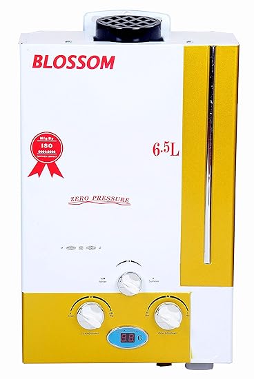 Blossom ISI Certified Gas Water Heater - 6.5L per minute, Powder Coated Body - C