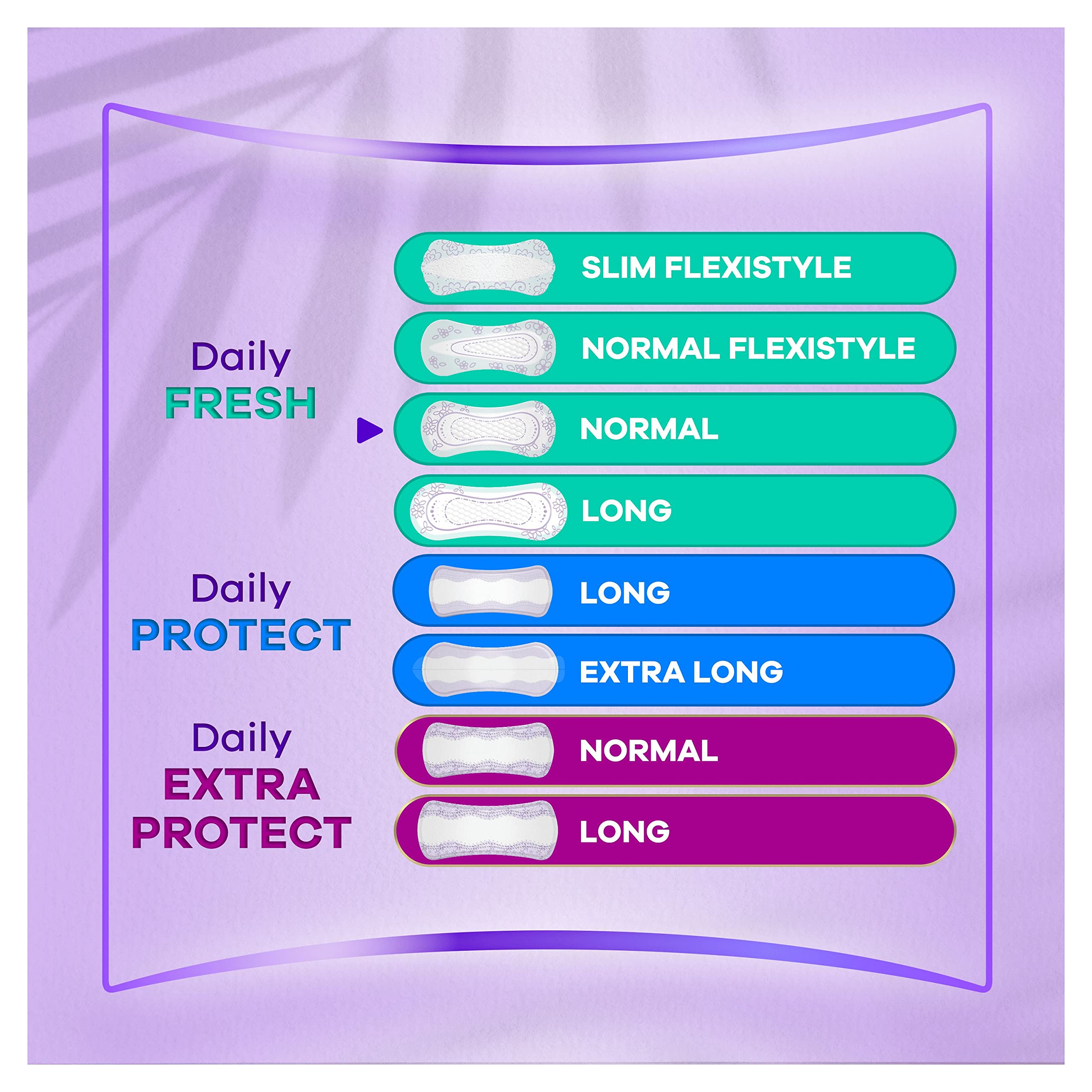 Always Daily Fresh Protège-Slips Normal Pochettes Individuelles 16x20 Unités, 0% de parfum et colorant, Pour ne sentir rien d’autre que fraîcheur et protection