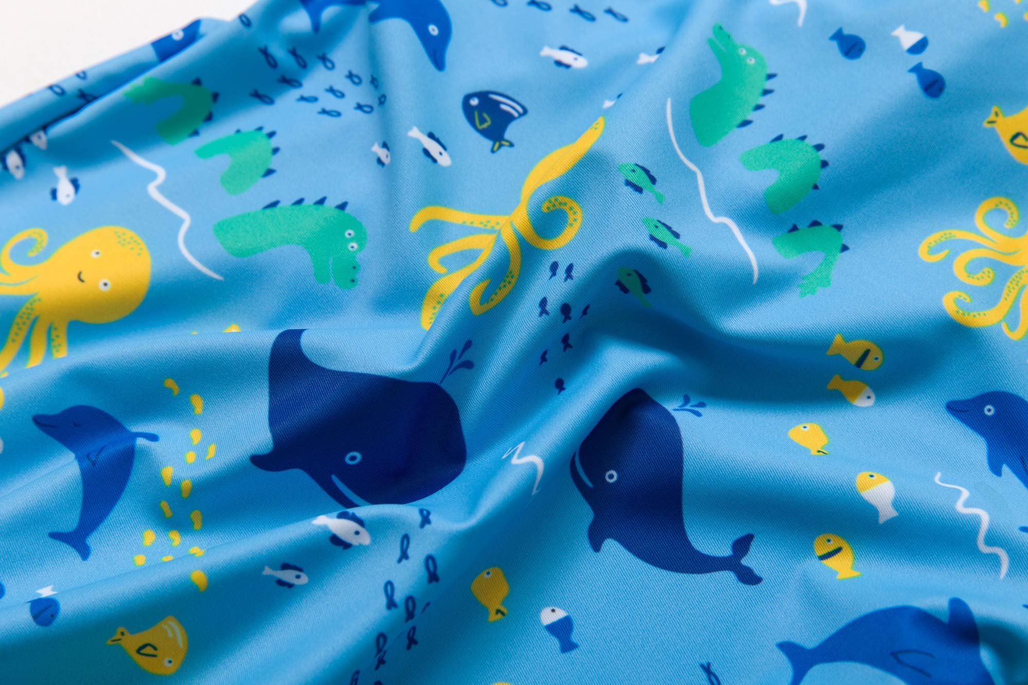 BONVERANO Costume Intero Neonato Manica 3/4 con Protezione UV 50+ con Cerniera