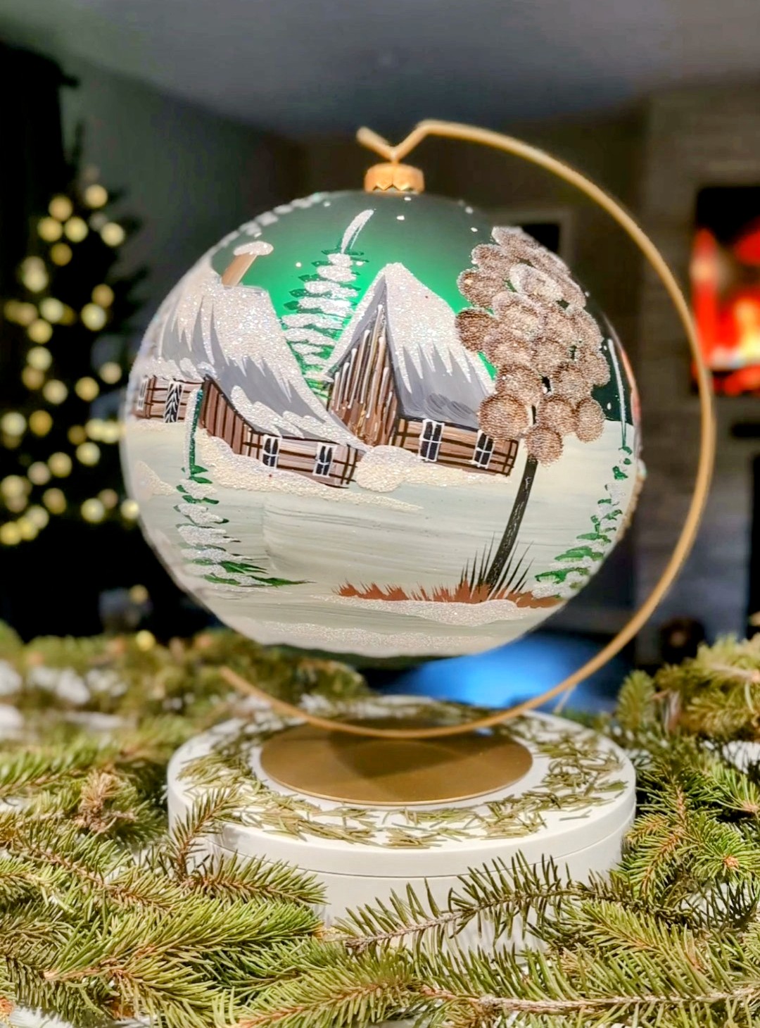 Amazon.com: Green Chapel Christmas Ornament with Stand Polish