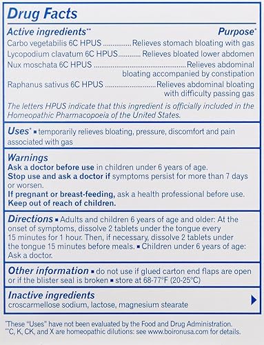Miniatura 3 de Boiron Gasalia, paquete de 3, (60 tabletas por paquete), medicina homeopática para el alivio de gases