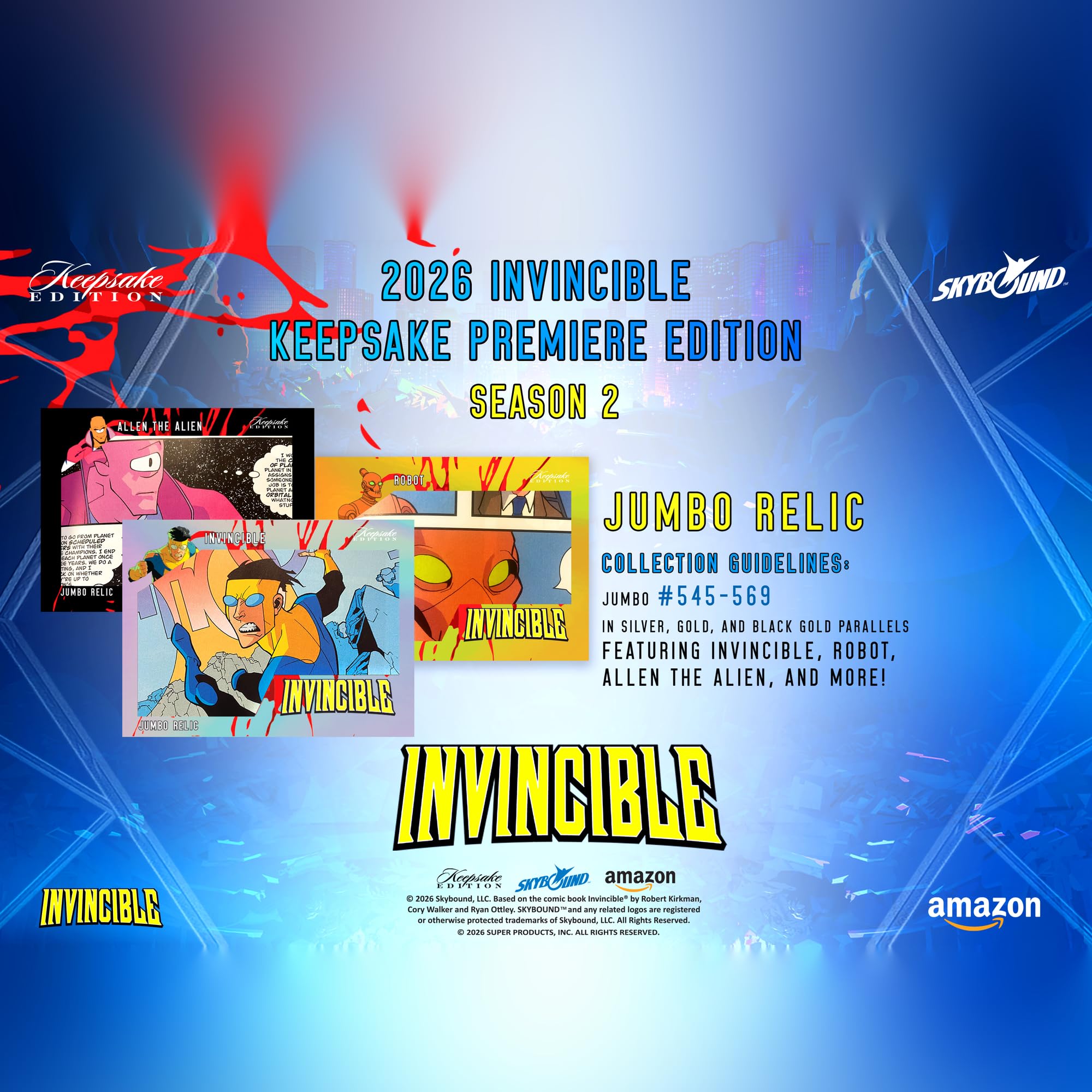 Invincible Season 2 Keepsake Premiere Breaker Box Cartes à collectionner