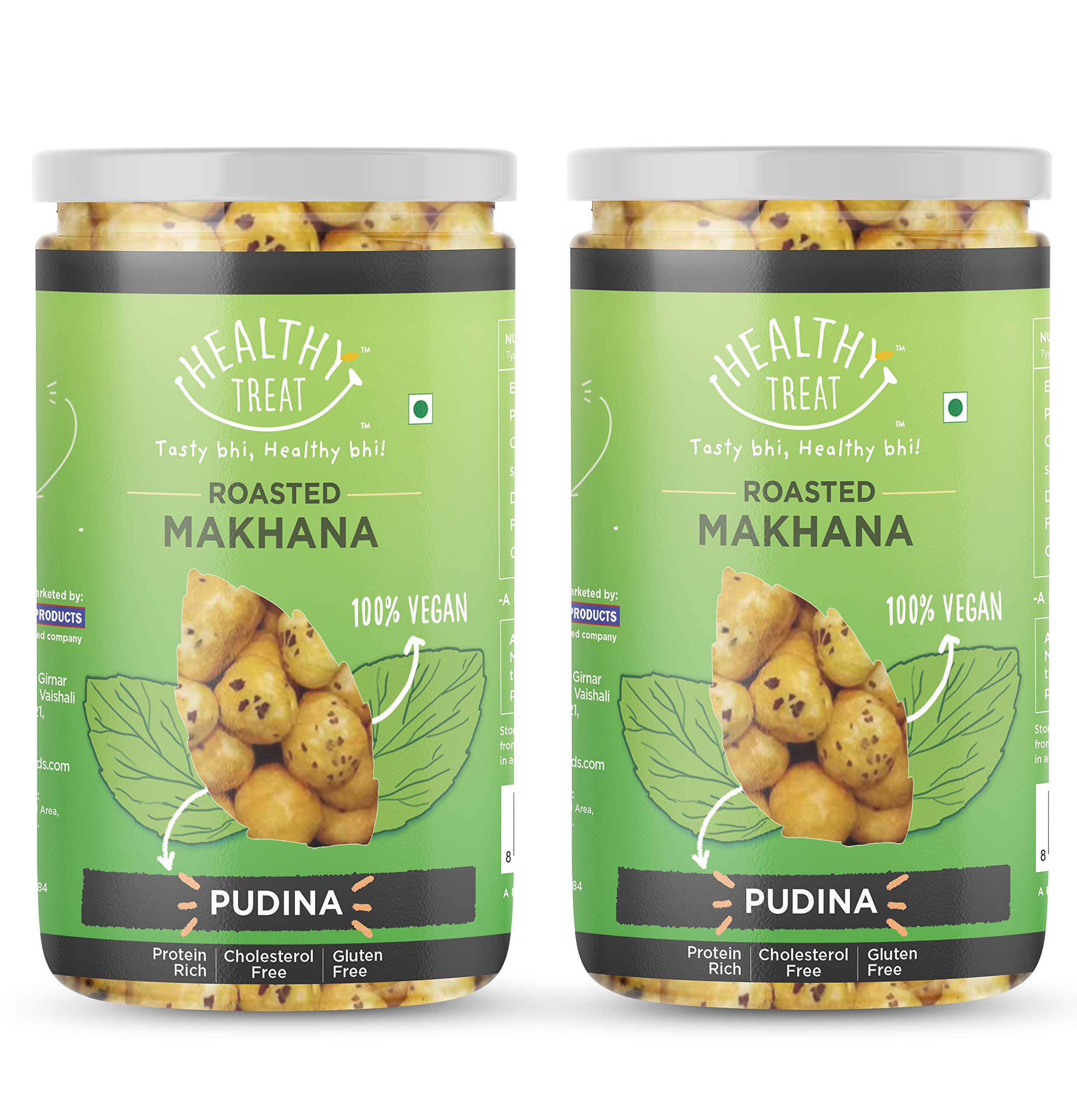 Healthy Treat Roasted & Flavored Makhana 140 gm | Mint Pudina Makhana | Fox Nuts | Healthy Snacks | Puffed Snacks | Diabetic Friendly | Healthy Makhana Snacks | Rich Calcium, Tasty & Crispy | (Combo Pack Of 2, 70 G Each) (B08CRKT4F3) Amazon Price History, Amazon Price Tracker