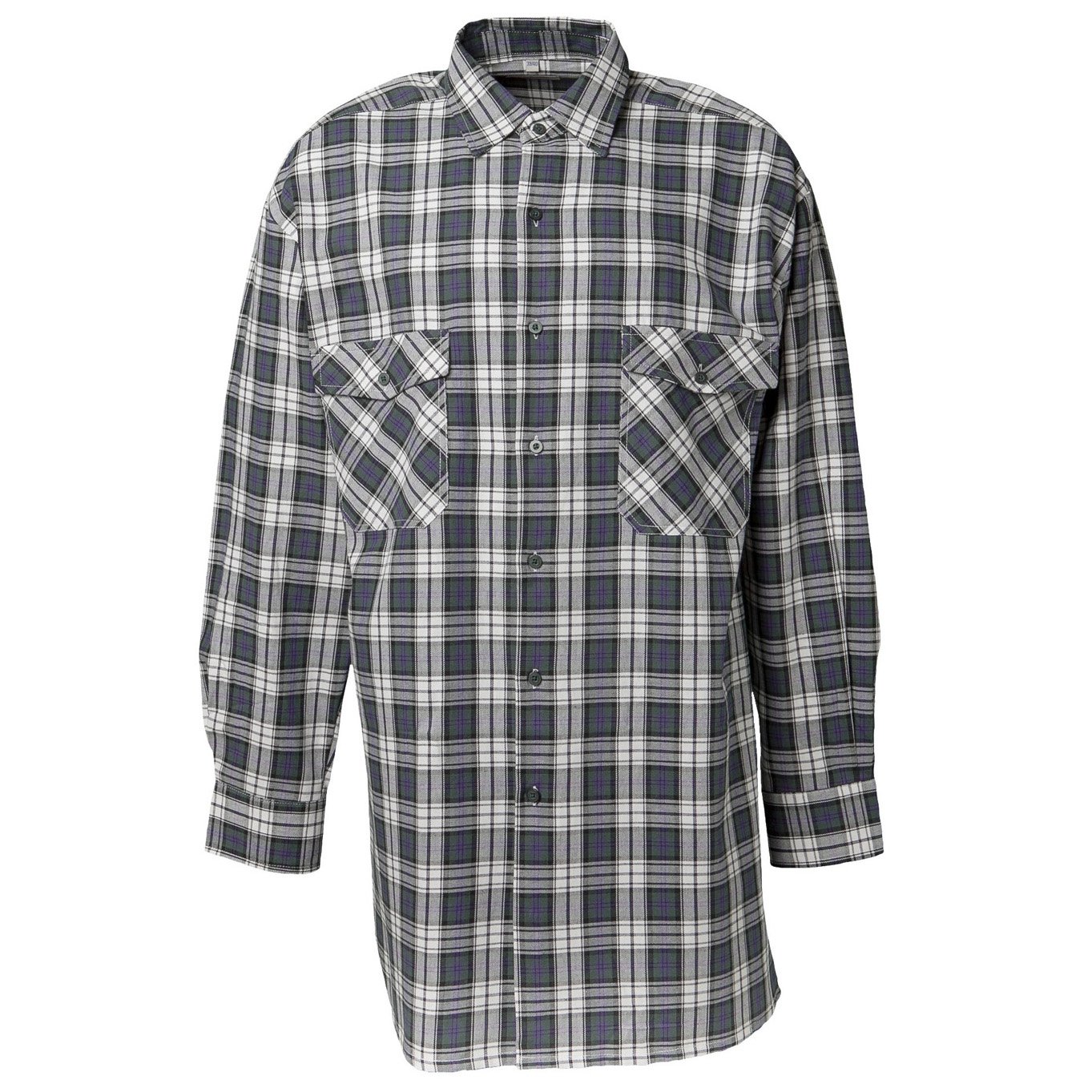Planam 452049 - Franela camisa del tamaño 49/50 "2001", 4xl, cuadros verdes