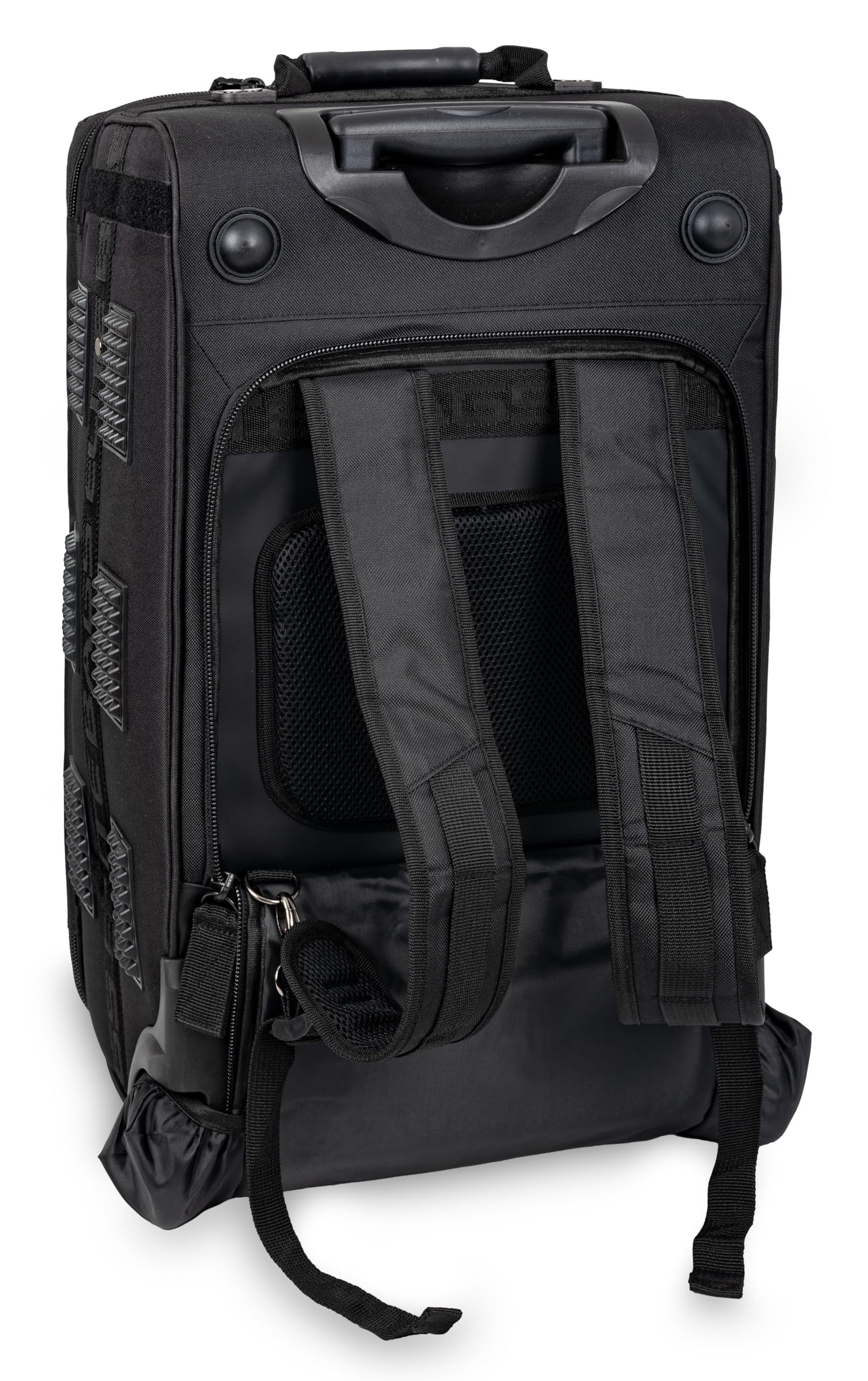 ELITE BAGS - EMERAIR Trolley Maletín de emergencia | Sistema de trolley | Gran volumen | Alivia | Incluye bolsillos modulares, Negro , Maletín de emergencia