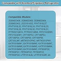 Vista 7 de 240534901 Door Shelf Rack Bar Replacement (2pack) - Compatible with Frigidaire Kenmore Refrigerator Frigidaire Door Retainer Bar Shelve Bin