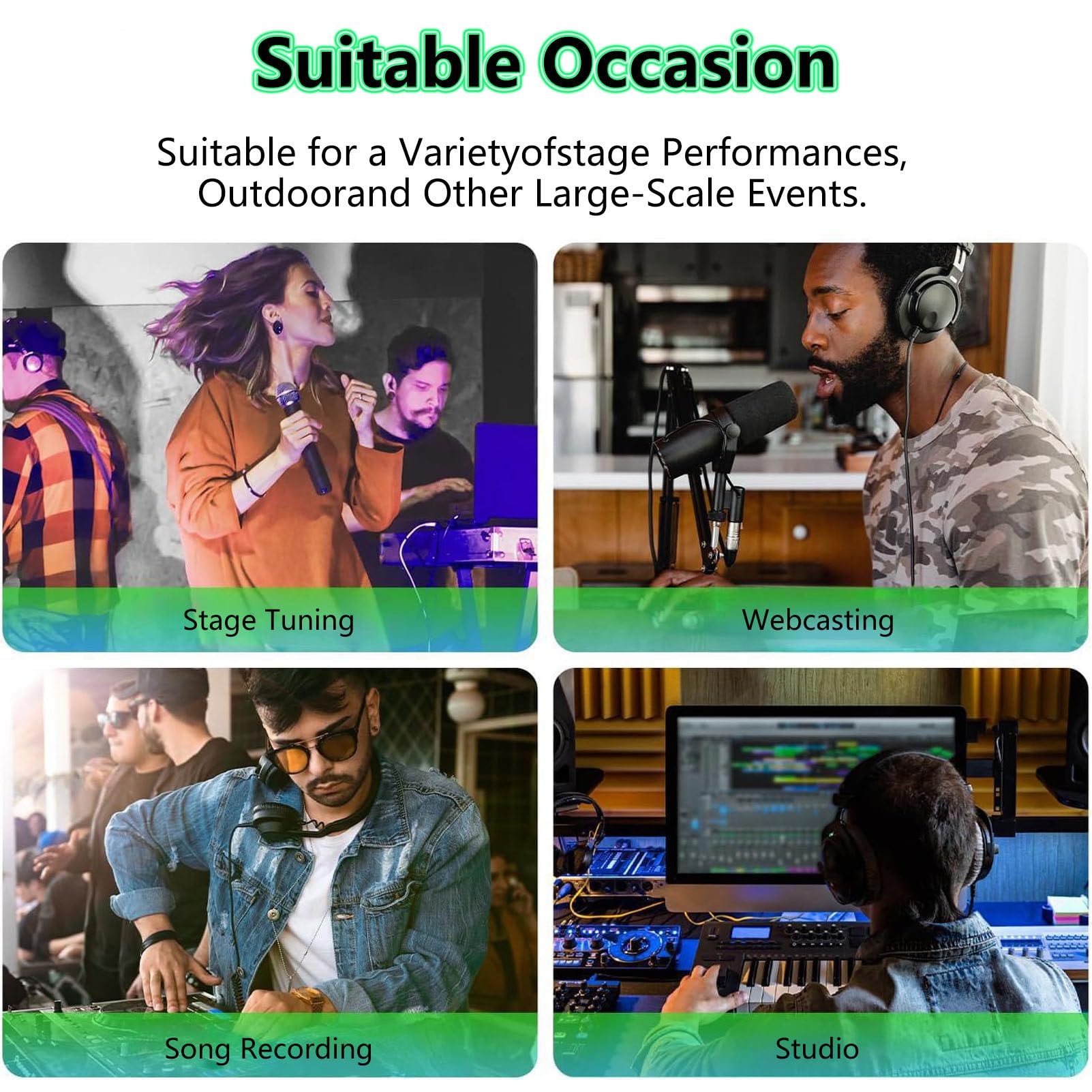 Mezclador de Audio Profesional, Mesa de Mezclas de música Profesional, Mezclador de DJ, con Efecto de retardo de Eco Bluetooth USB Digital de 5 Canales, para grabación en PC. 6-Channel