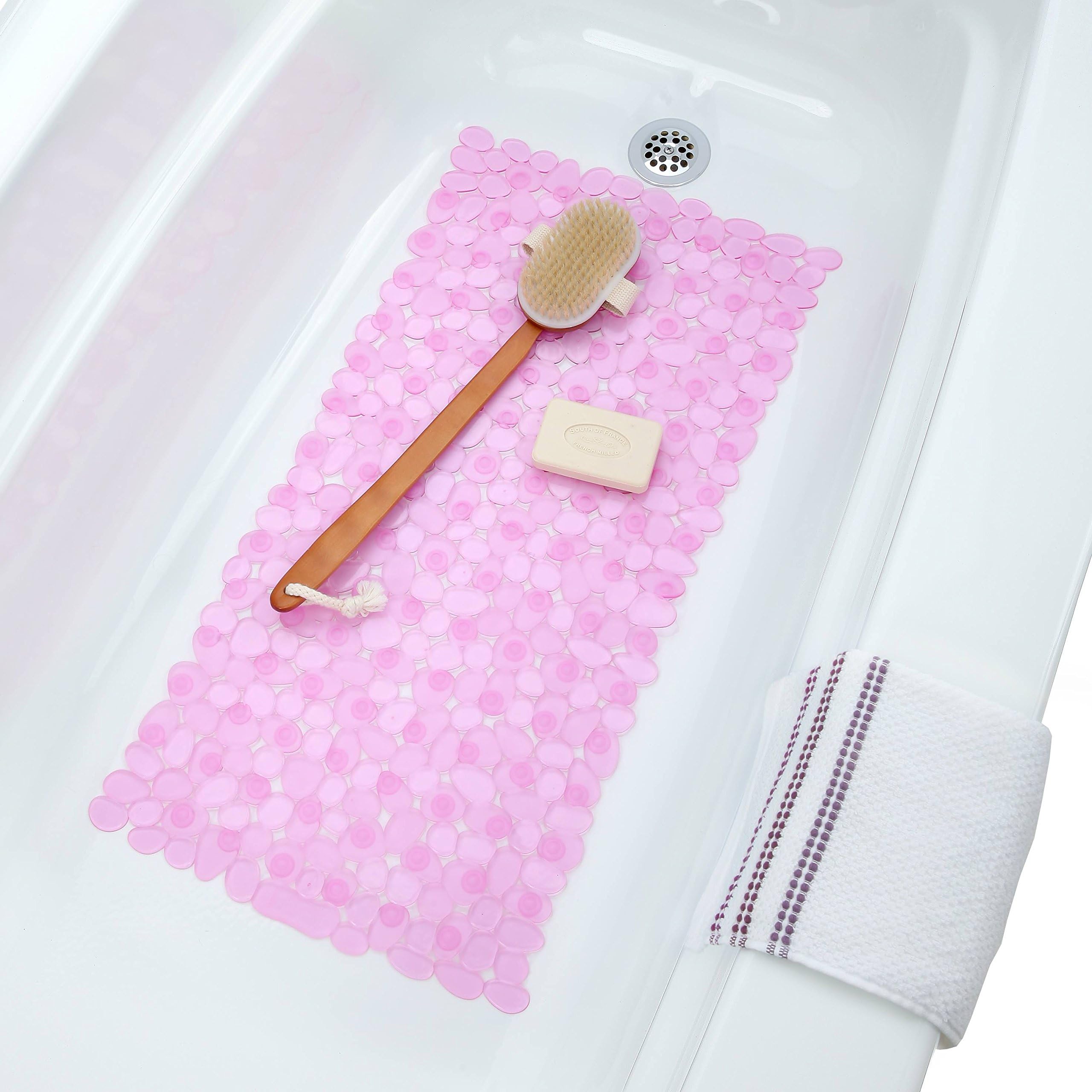 River Rocks Bath Mat - Pink