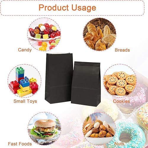 Miniatura 4 de LFCXHTY Paquete de 60 bolsas de papel color naranja, pequeñas bolsas de papel para fiesta de baby shower, fiesta de cumpleaños de niños, boda, venta