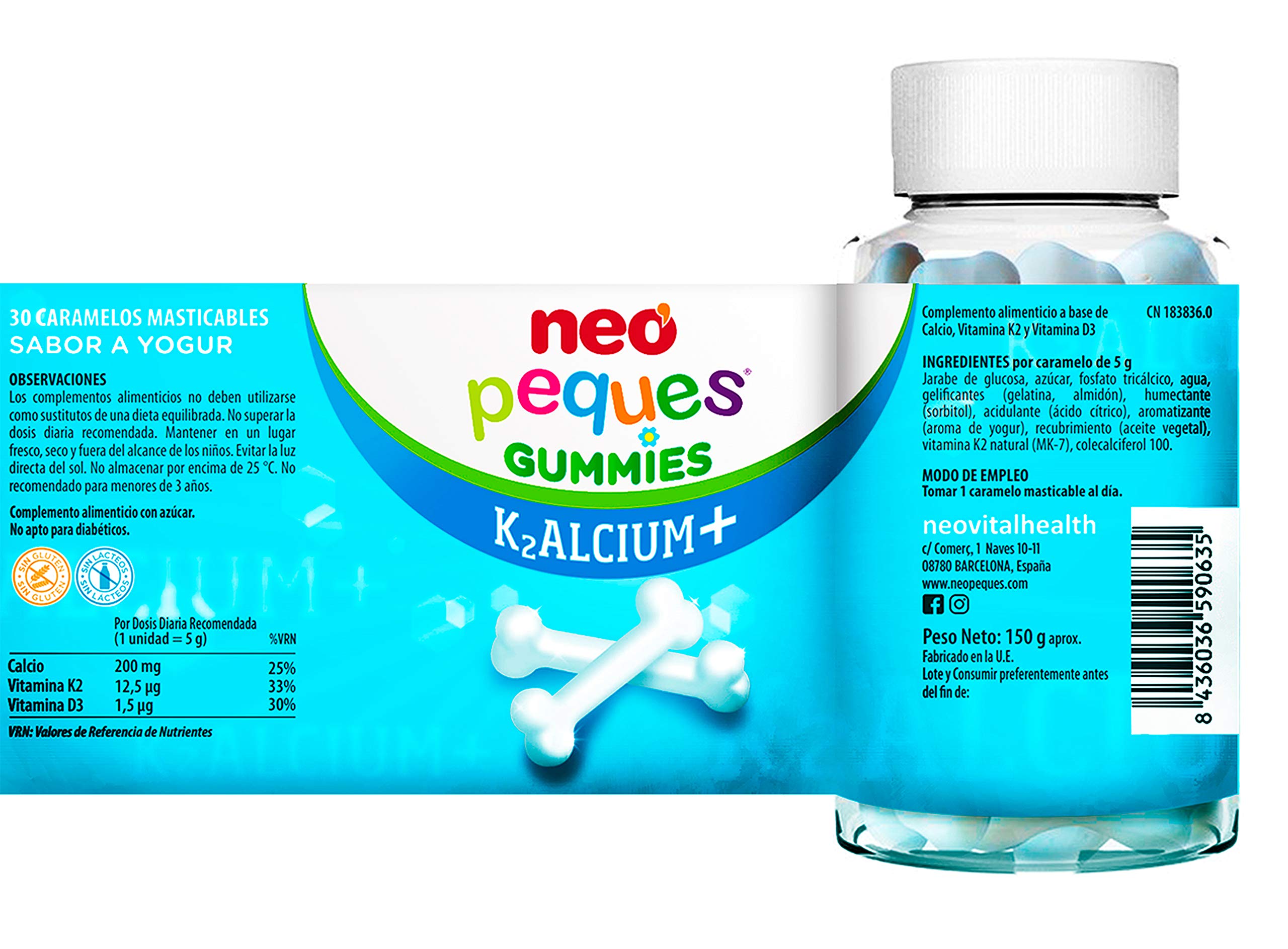 NEO NEO Peques Kalcium Plus 30caramelos Mast produkt
