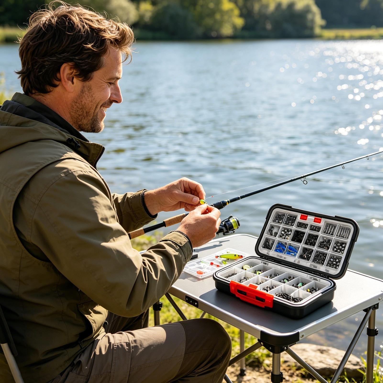 Kit Di Esche Artificiali Ami E Attrezzi Per Trota | Kit Di Ami Ed Esche Artificiali Per Pesce Gatto Bass Trota Crappie E Acqua Salata In Kayak Outdoor E Campeggio E Backpacking