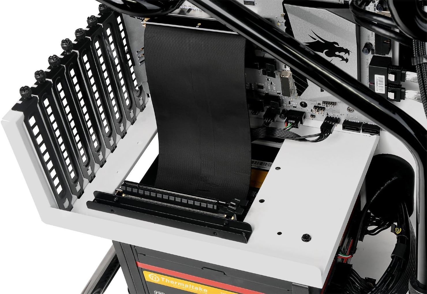 EZDIY-FAB New PCI Express PCIe3.0 16x Flexible Cable Card Extension Port Adapter High Speed Riser Card-20cm