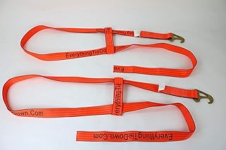 2 Pack of Orange TECNIC Wheel Lift Straps for Jerr-Dan MPL Element Basket