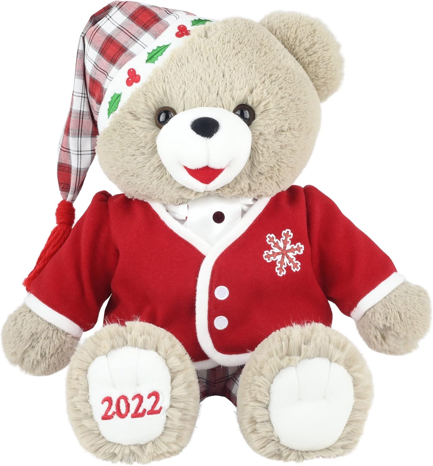 Collectible Holiday Time 2022 Oso de peluche navideño de