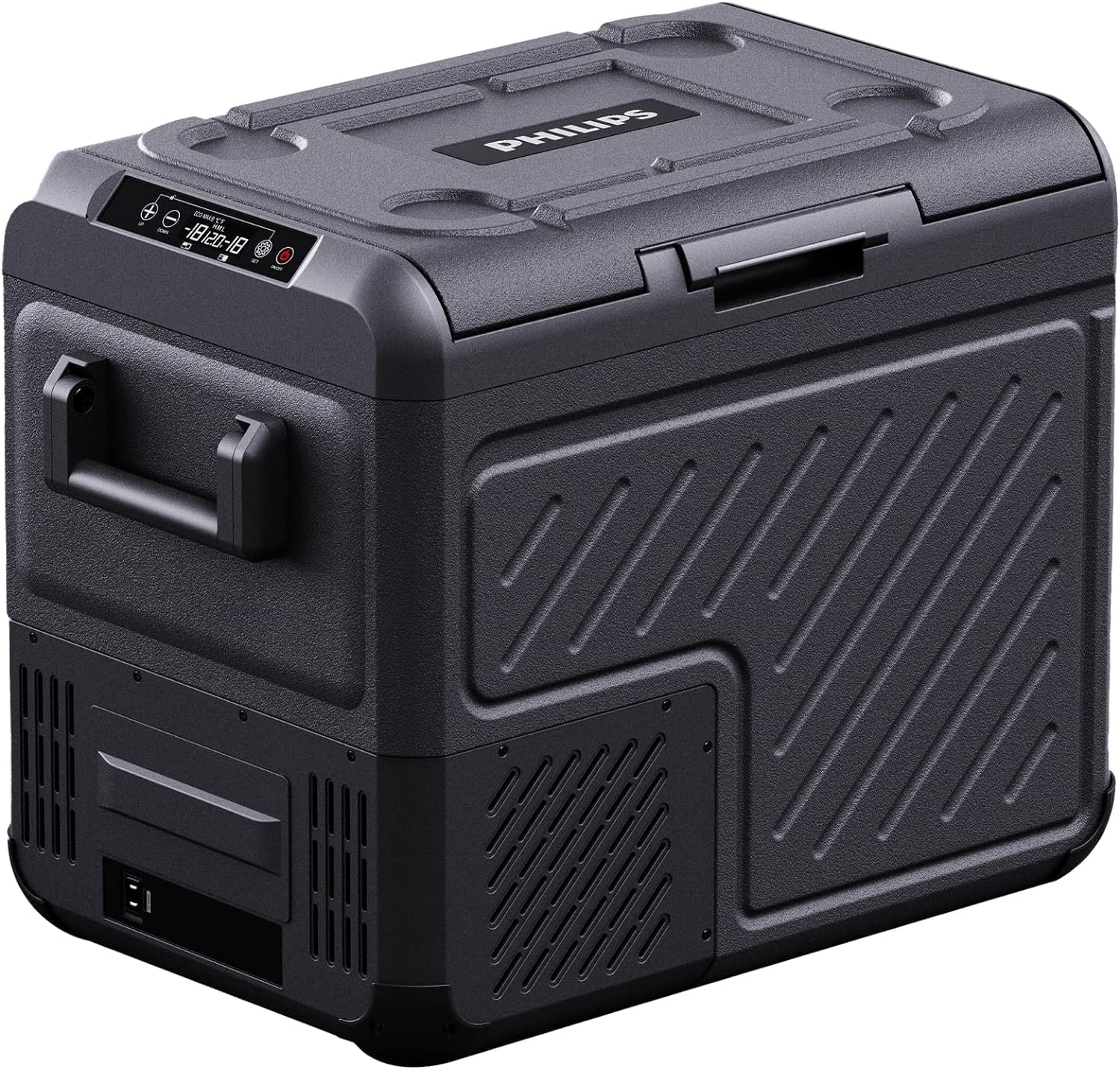 Philips TB7301G 12 Volt Refrigerator, 48 Quart Dual Zone Car Refrigerator, Electric Cooler with 12/24V DC, Car Fridge Portable Freezer Compressor Cooler for Car Truck RV Road Travel and Home Use