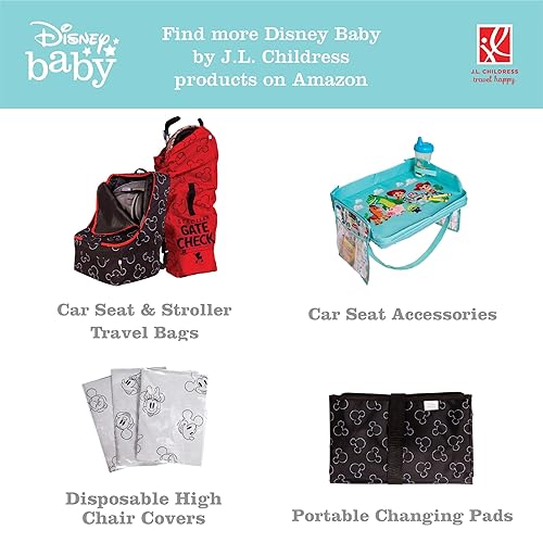 Miniatura 5 de Disney Baby by J.L. Childress - Toldo reversible para asiento de automóvil infantil, sombra y funda de privacidad para bebé, unisex, multicolor