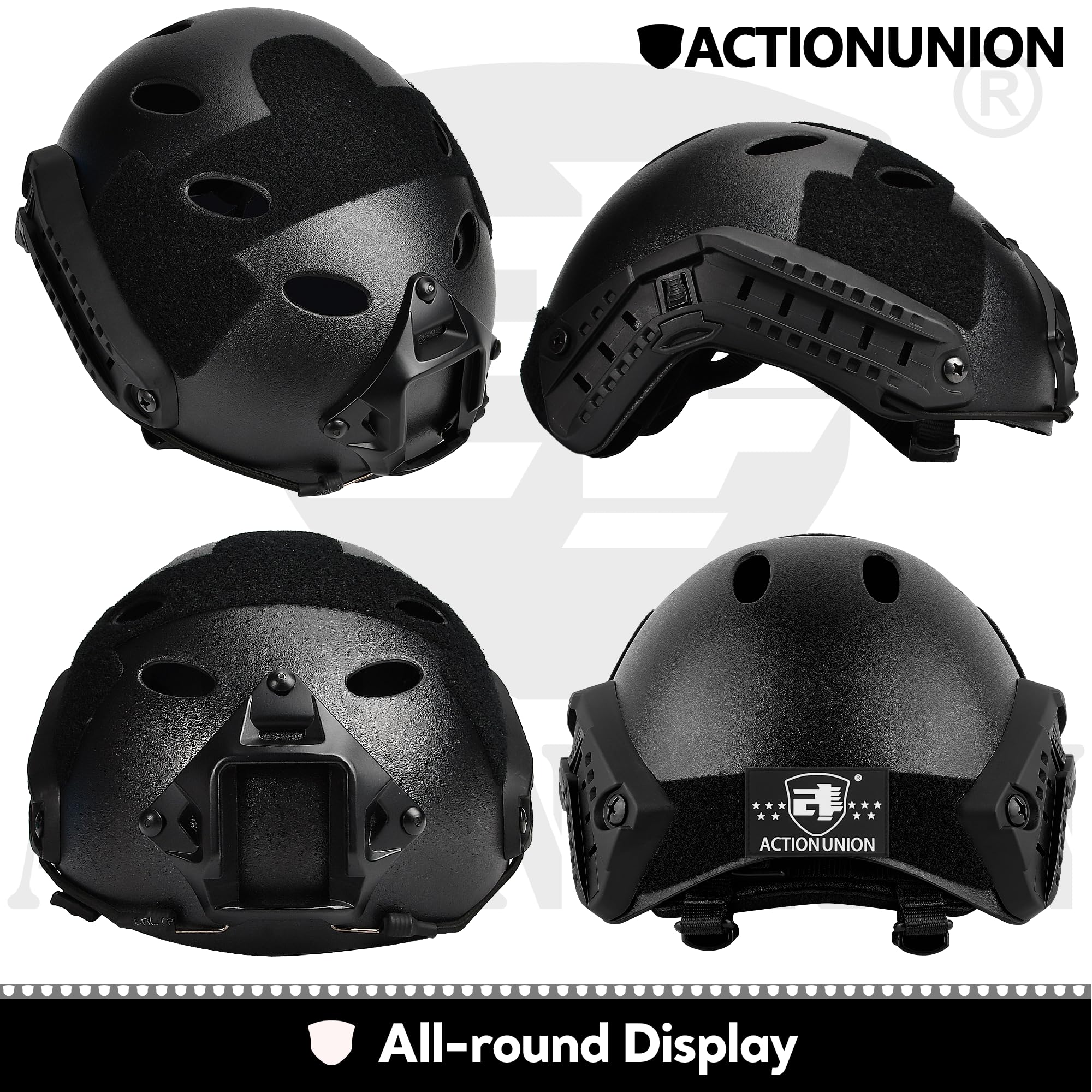 ACTIONUNION Airsoft Fast Casco Set PJ Type Tactical Paintball Casco