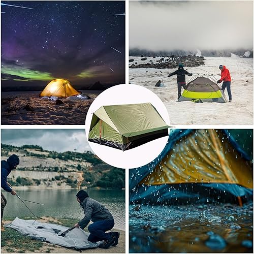 Miniatura 4 de Tienda de campaña para mochileros  Refugio sin varilla para escalar  Transpirable resistente a la intemperie 1-2 personas tienda de campaña para