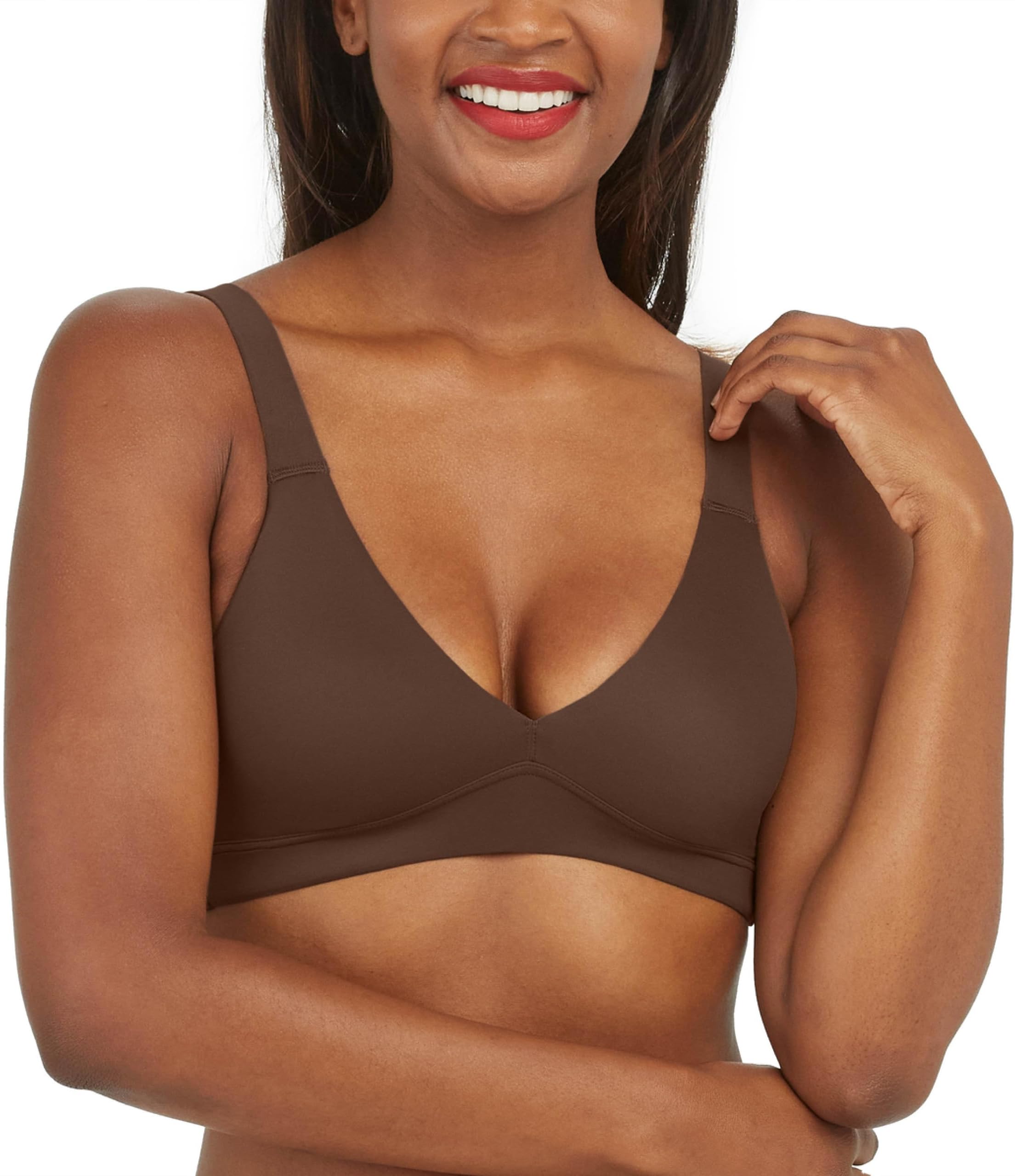 Smooth Bra-Llelujah! Unlined Bralette - Comfortable Support - Wire-Free Bra - Hosiery Back Smoothing - Dig-Free Straps