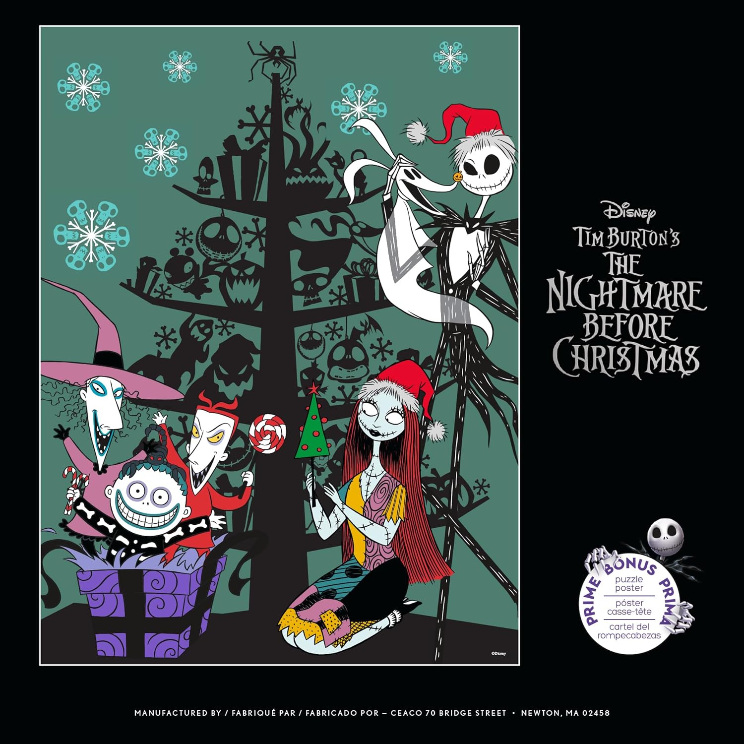 Ceaco - Disney - Tim Burton's Nightmare Before Christmas - Christmas Tree - 300 Oversized Piece Jigsaw Puzzle