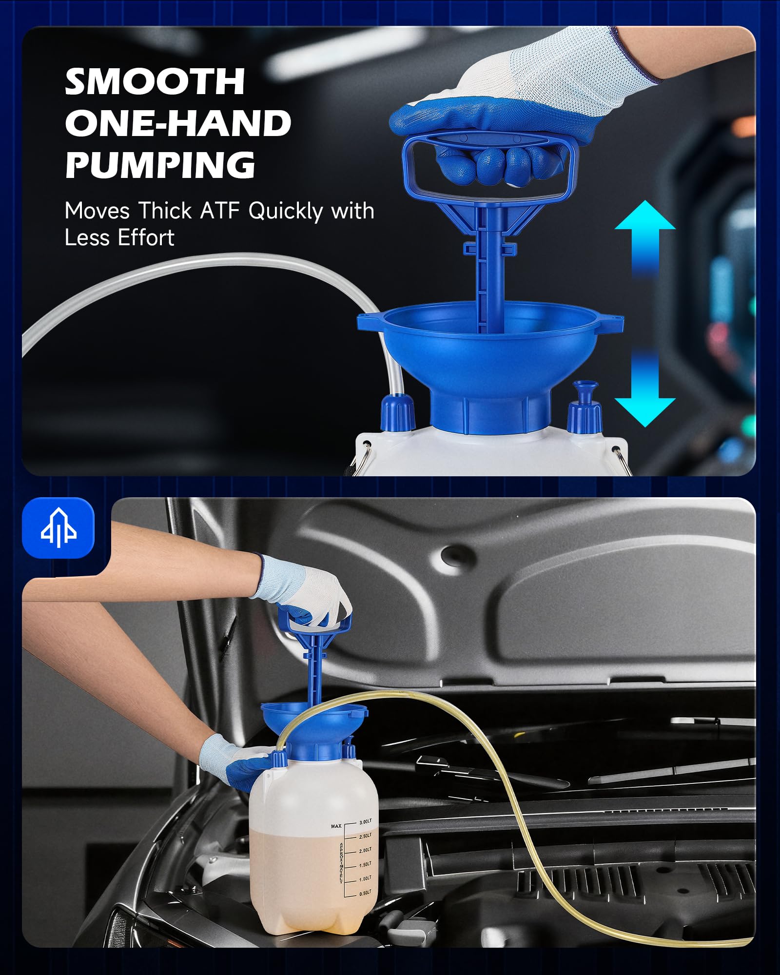 OMT Pompe À Transmission Manuelle 3L, Remplisseur 12 Adaptateurs ATF
