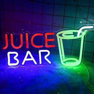 Juice Bar Neon Signs for Wall Decor,Bar Neon Sign Beer Light up Sign,Juice Neon Sign for Pub,Store,Bedroom,Party Decoration,Size16.1 * 7.1 inches(JTLD021)