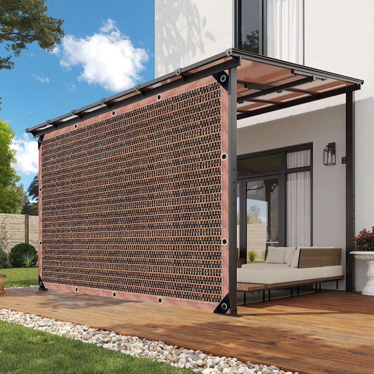 90% do ogrodu i szklarni, 35 x 80 m, zewnętrzna siatka z filtrem przeciwsłonecznym z przelotkami, idealna do hodowli roślin, kurczaków, łatwa do zawieszenia