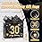 Powbrace 13 Black 30th Birthday Gift Bag with Tissue Paper and Greeting Card for Party,Happy Birthday Gift Bag for Men Women,Gift Bags Medium size(1 Black 30th)