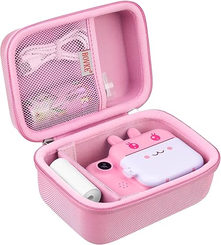 BOVKE Estuche de transporte compatible con MINIBEAR Cámara digital instantánea para niñas y niños pequeños, cámara de video selfie, cámara de