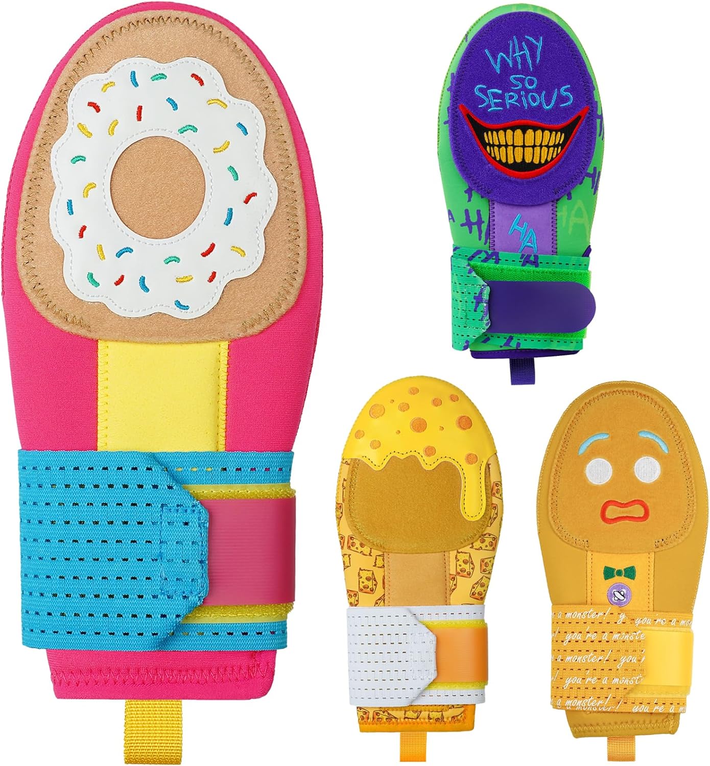 Baseball Sliding Mitt - Sliding Mitt for Youth - Drippy Drip Accessory Gingerbread Man, Coco, Scary HaHa - Softball