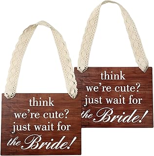 2PCS Ring Bearer Sign -Ring Bearer Don't Worry Ladies We're Still Single...