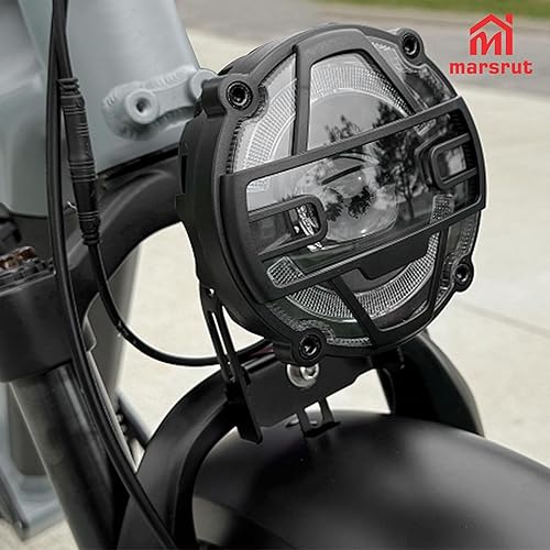 Miniatura 6 de Marsrut Faro delantero para bicicleta eléctrica de 3 pines, faros delanteros impermeables de mini bocina, accesorios LED superbrillantes para