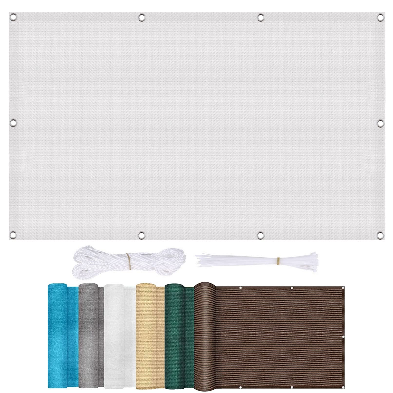 Voile d'ombrage rectangulaire 2.2x2.2m blanc respirant anti-UV