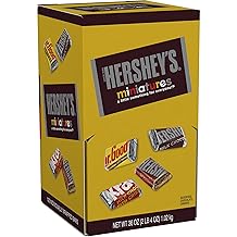 HERSHEYS Chocolate Candy Bar Assortment, Miniatures Hersheys, Krackel, Mr Goodbar, Special Dark, 36 Ounce
