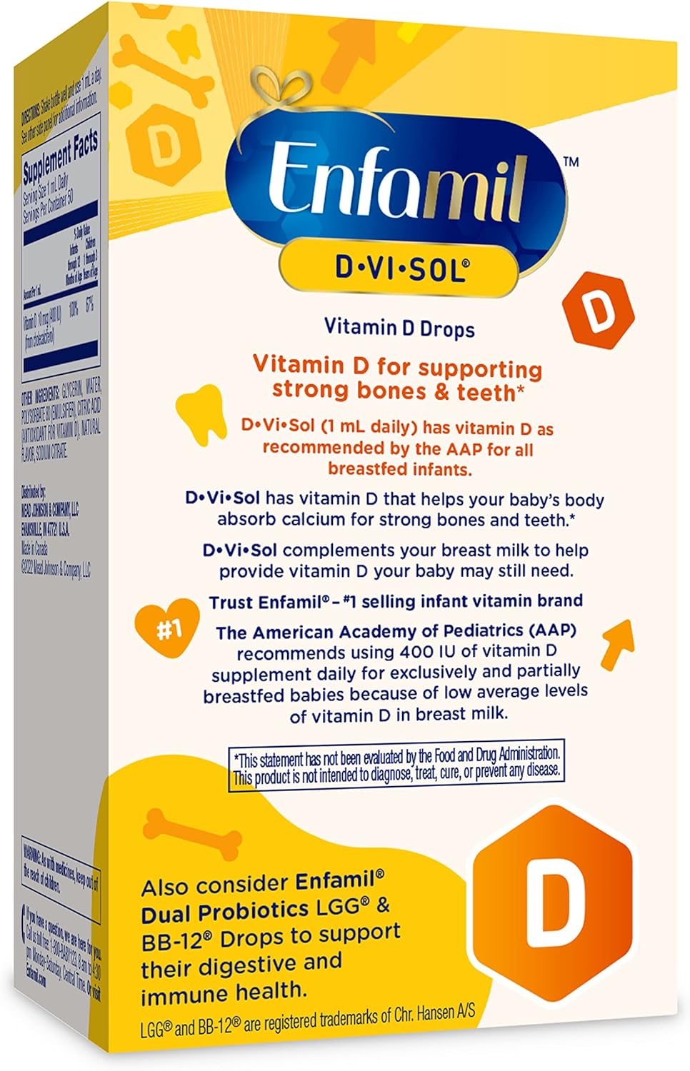 Buy Enfamil Baby Vitamin DViSol Vitamin D Liquid Supplement Drops for