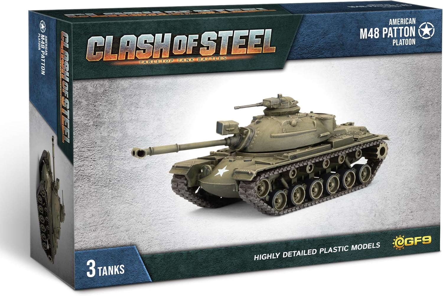 Gale Force Nine - Clash of Steel - M48 Medium Tank Platoon