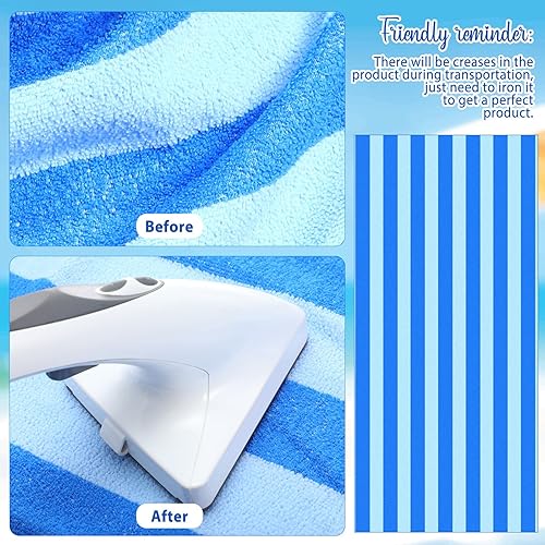 Miniatura 4 de EBOOT Paquete de 10 toallas de playa de gran tamaño, toallas de piscina extra grandes, de microfibra, de secado rápido, para adultos, mujeres,