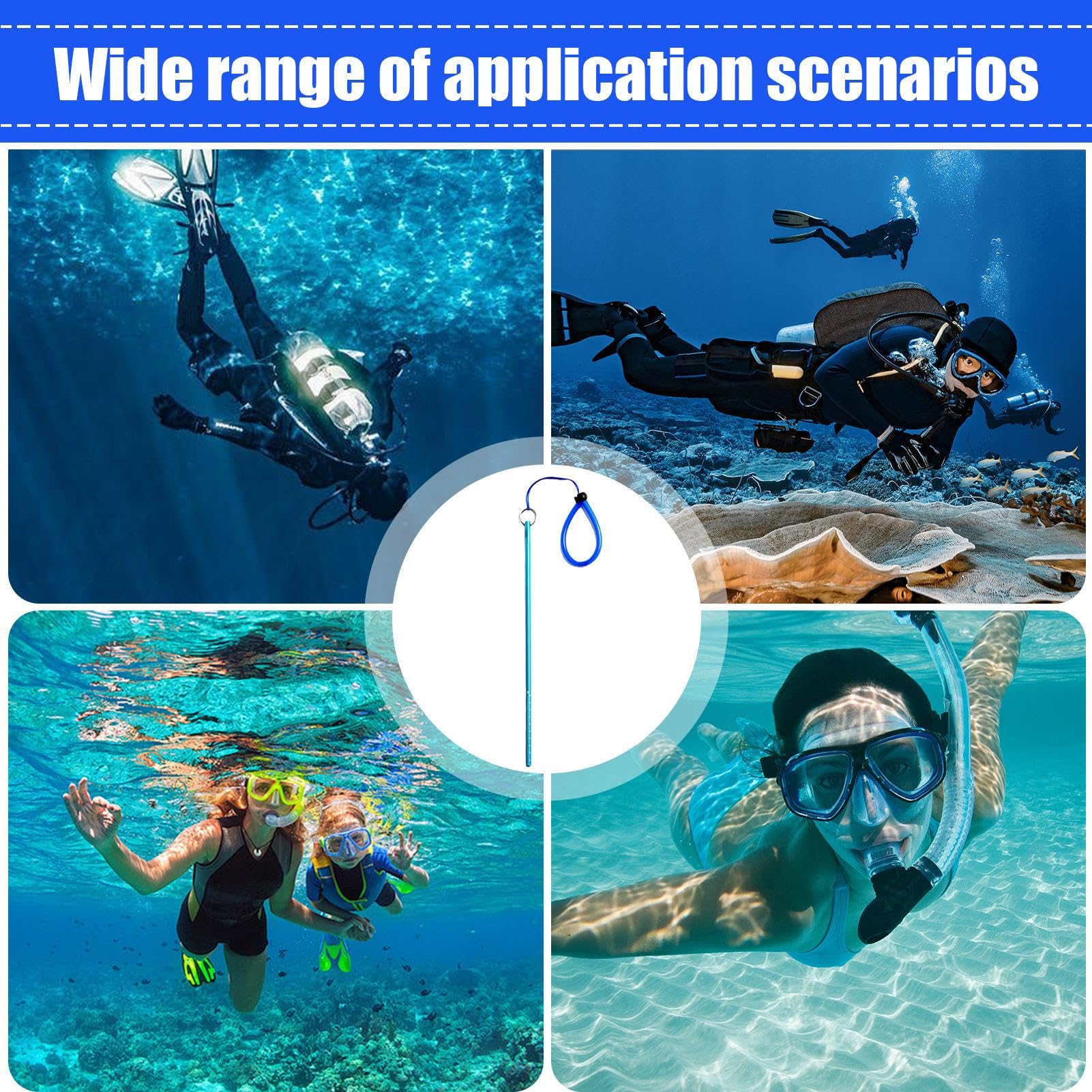 Puntero de Buceo, generador de Ruido de Buceo | Varilla de Buceo Multiusos Equipo de Buceo,Varilla de Puntero portátil para Langosta, Fabricante de Ruido subacuático, Accesorios de Buceo