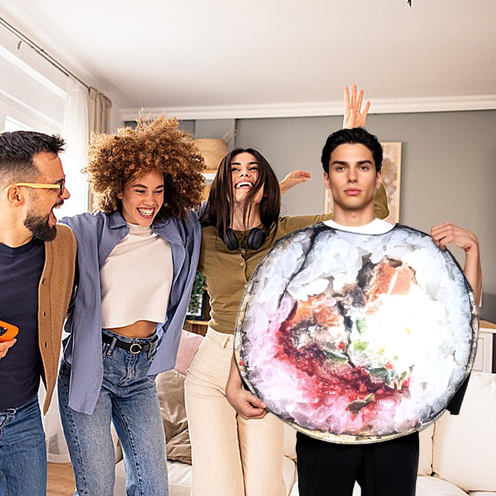 Halloween-Kostüm für Erwachsene Lustige und bequeme Partykleidung | Cosplay-Kostüme Sojasauce für Anlässe wie Halloween, Weihnachten, Karneval, Familientreffen und Festivals