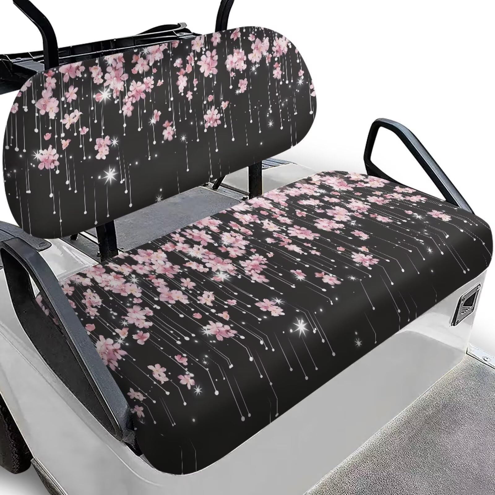 FUIALDOLG Golf Cart Seat Cover + Backrest Cover Golf Car Accessories Fit for Club Car Precedent Ordinary Front Seat Cushion