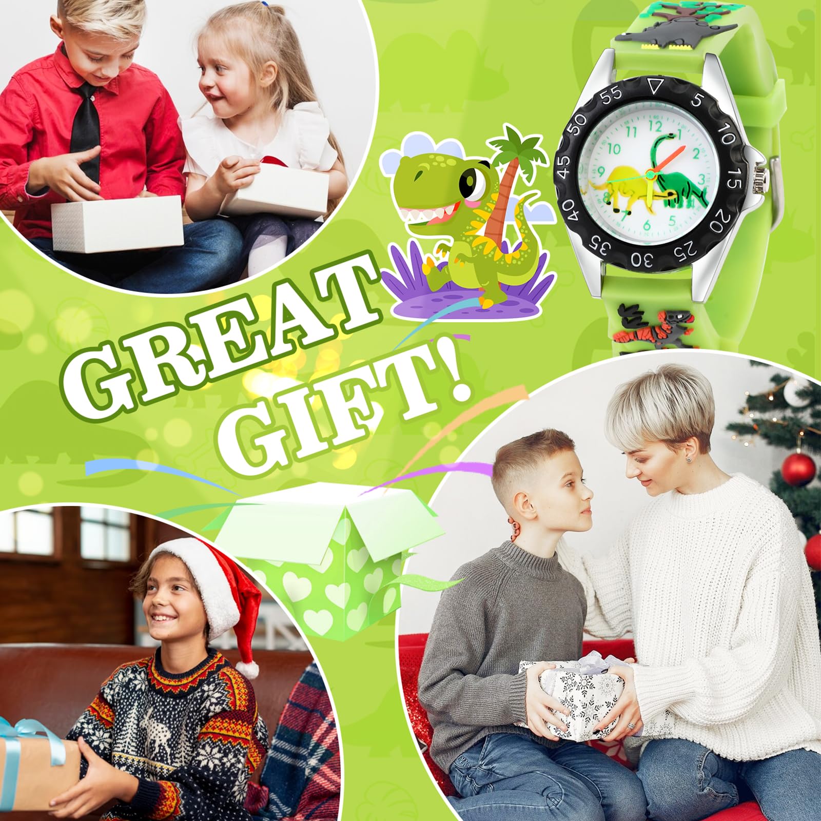 Cartoon Watch for Boys Reloj para Niños, Reloj de Pulsera Multifunción,Relojes para Niñas Niños de 3 a 12 años,Regalo para Hijos y Sobrinos