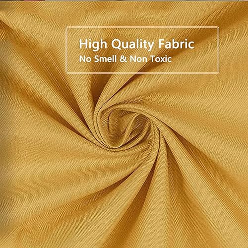 Miniatura 114 de Cortina de ducha de tela blanca con contrapeso inferior, calidad de hotel impermeable, 72 x 72 pulgadas, lavable a máquina B-blanco,Beige