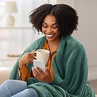 Vista 218 de Utopia Bedding - Manta de vellón de lujo, mullida, antiestática; manta de suave microfibra de 8.8 oz/yd² (300 g/m²) para cama; tamaño individual